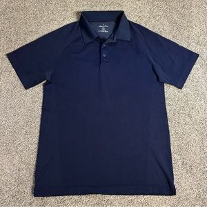 Fabletics Polo Shirt Men’s Medium M Blue Stretch Golf Performance Lightweight